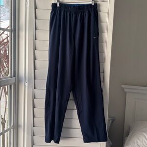 Hind Navy Track Pants with Zipper Accents